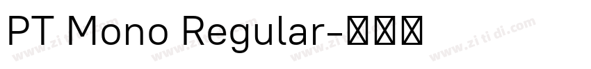 PT Mono Regular字体转换